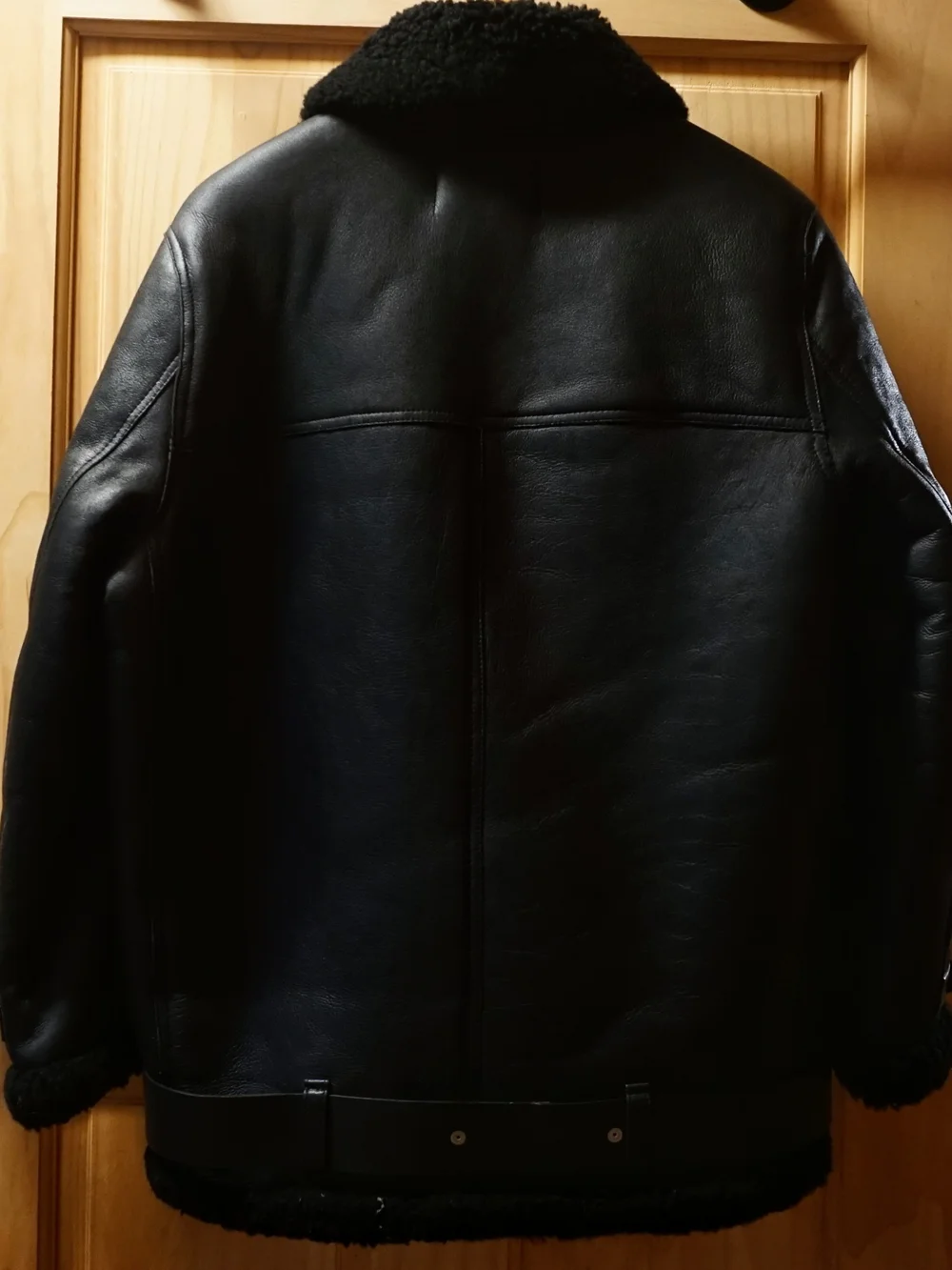 Acne Studios - Shearling Biker Jacket - Black/Noir - Sz EU/FR 36
